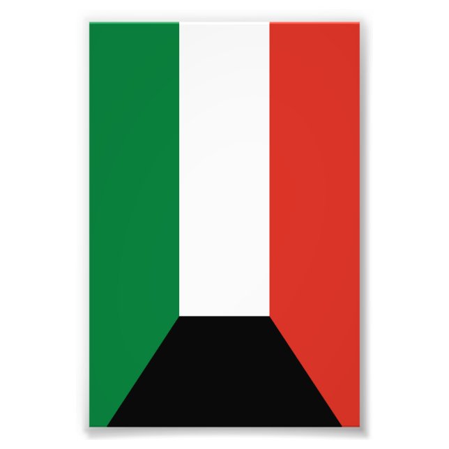 Impression Photo Drapeau du Koweït (Devant)