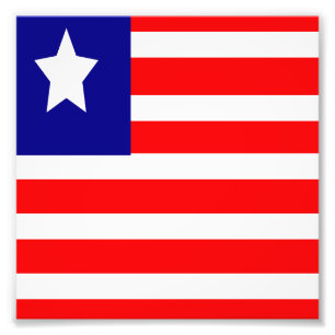 Impression Photo Drapeau du Liberia