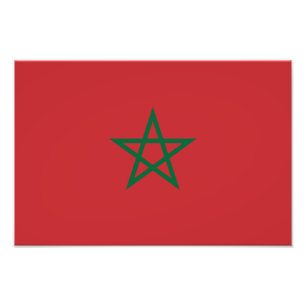 Impression Photo Drapeau du Maroc