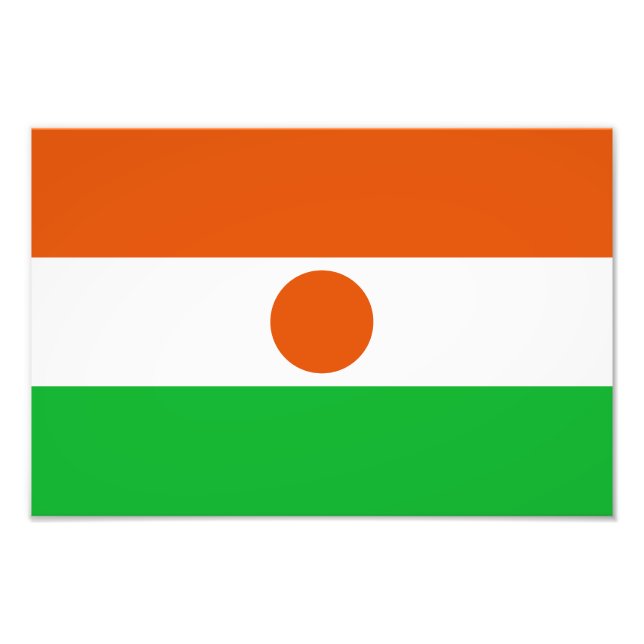 Impression Photo Drapeau du Niger (Devant)