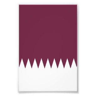 Impression Photo Drapeau du Qatar