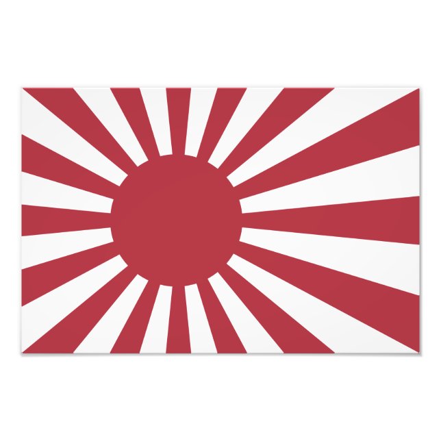 Impression Photo Drapeau du soleil levant impérial du Japon, Edo à  (Devant)