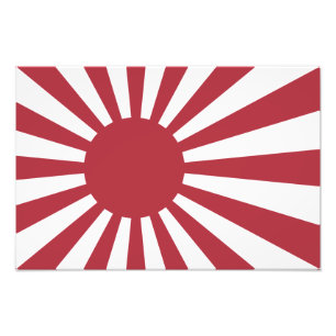 Impression Photo Drapeau du Soleil Levant impérial japonais, d'Edo 