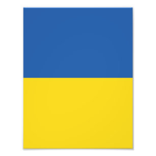 Impression Photo Drapeau d'Ukraine
