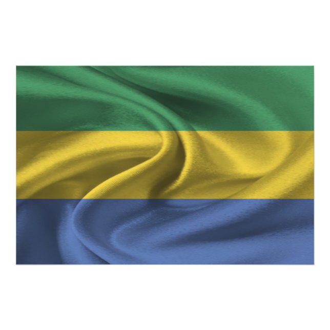 Impression Photo Drapeau Gabon (Devant)