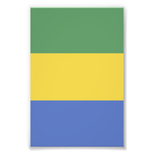 Impression Photo Drapeau Gabon