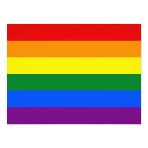 Impression Photo Drapeau Gay pride arc-en-ciel LGBT