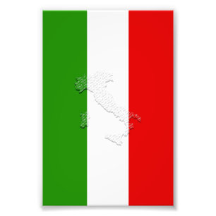 Impression Photo Drapeau italien