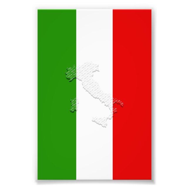 Impression Photo Drapeau italien (Devant)