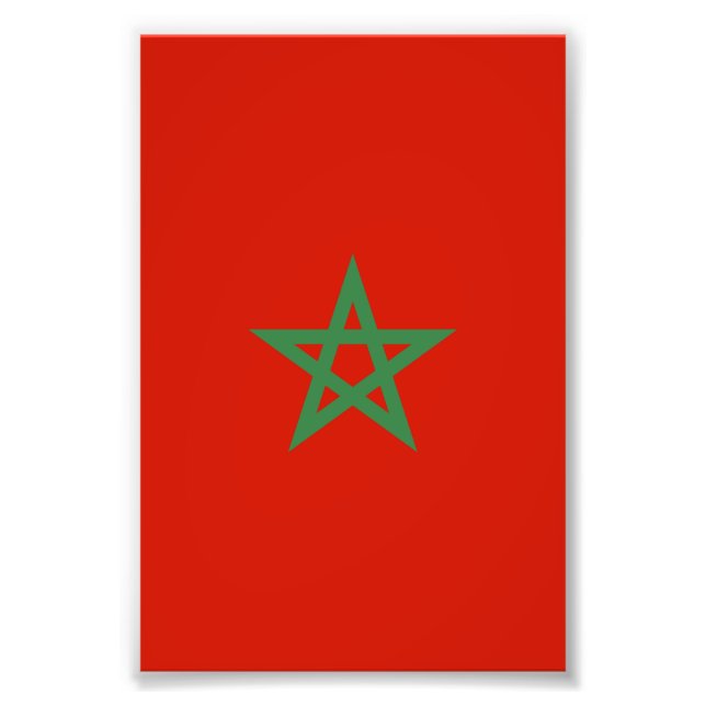 Impression Photo drapeau marocain (Devant)