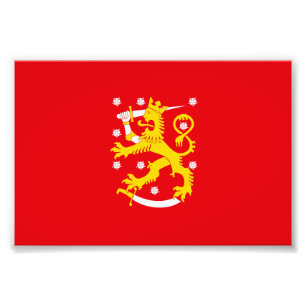Impression Photo Drapeau médiéval de Finlande