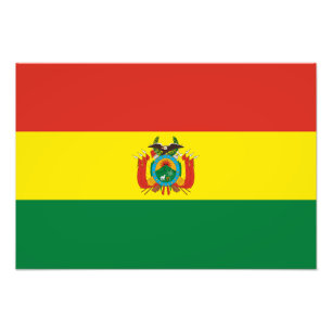 Impression Photo Drapeau patriotique bolivien