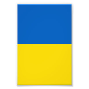 Impression Photo Drapeau ukrainien