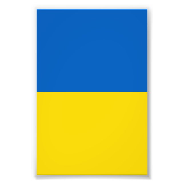 Impression Photo Drapeau ukrainien (Devant)