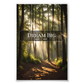 Impression Photo Dream Big - Motivational Wall Art Print