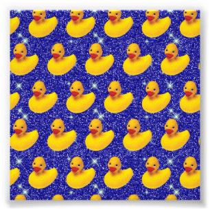 Impression Photo Drôle Canards en caoutchouc Jaune Amoureux des ani