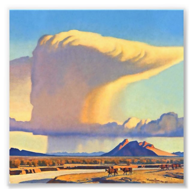 Impression Photo "Drought and Downpour" par Maynard Dixon (Devant)