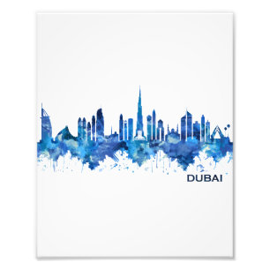 Impression Photo Dubaï Skyline Blue