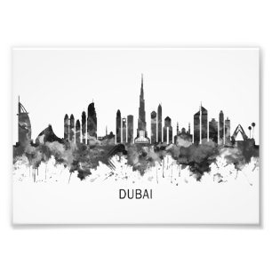 Impression Photo Dubaï Skyline BW