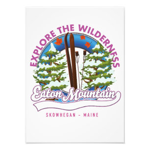 Impression Photo Eaton Mountain Skowhegan, logo du Maine