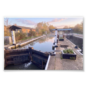 Impression Photo Écluse de Ponders End, Navigation de la rivière Le