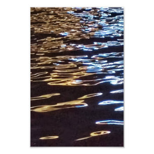 Impression Photo Écriture d'eau   Reflet abstrait de l'eau 