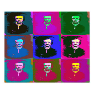 Impression Photo Edgar Allan Poe Pop Art