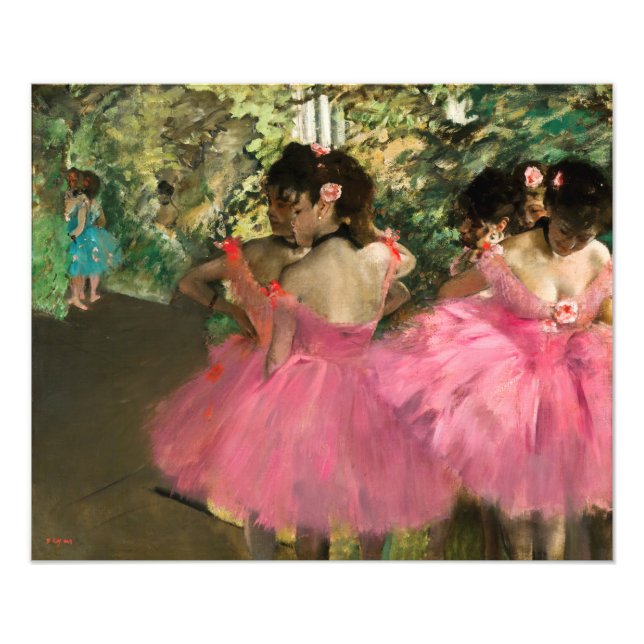 Impression Photo Edgar Degas - Danseurs en rose (Devant)