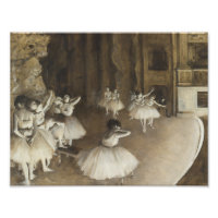 Edgar Degas - Répétition de ballet sur scène