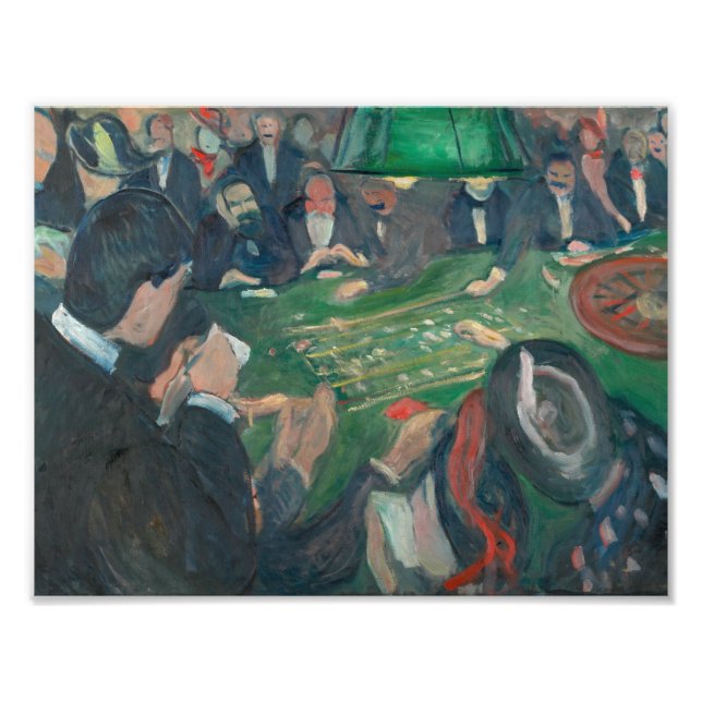 Impression Photo Edvard Munch - À la table de roulette (Devant)