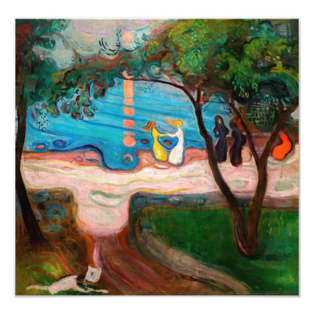Impression Photo Edvard Munch - Danse sur la plage (Devant)