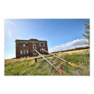 Impression Photo Église abandonnée de Saskatchewan