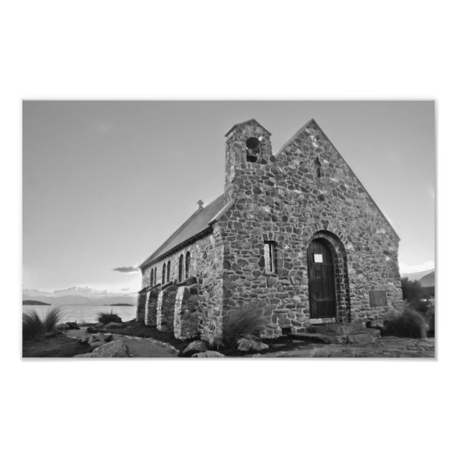 Impression Photo église du bon berger, nouvelle-zélande (Devant)