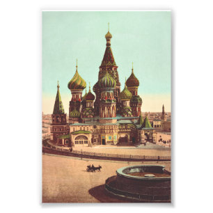 Impression Photo Eglise St Basil, Carré rouge Moscou