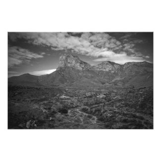 Impression Photo El Capitan en noir et blanc