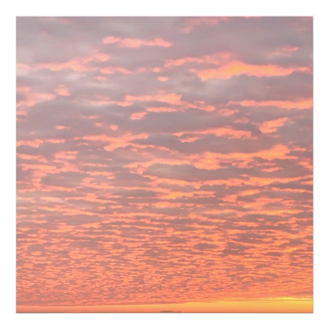 Impression Photo Élargissement de photos en nuages roses (Devant)