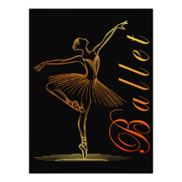 Impression Photo Élégant aperçu d'un ballet de Ballerina