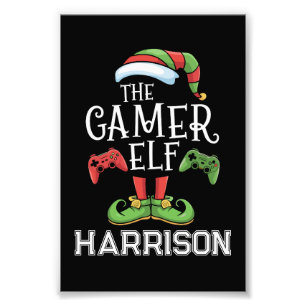 Impression Photo Elfe de jeu vidéo personnalisé pour Noël