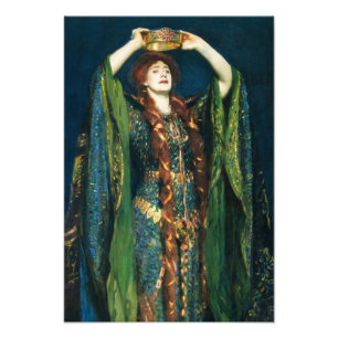 Impression Photo Ellen Terry en Lady Macbeth par John Singer Sargen