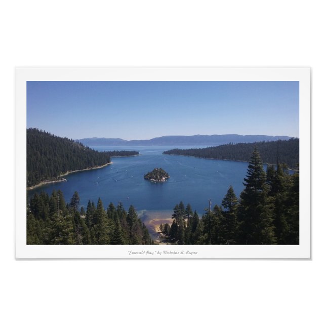 Impression Photo "Emerald Bay", lac Tahoe (Devant)