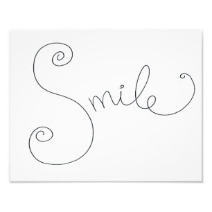 Impression Photo empreinte de gribouillis sourire