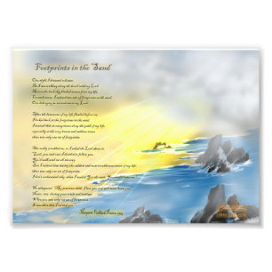 Impression Photo Empreintes dans le sable...