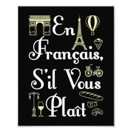 Impression Photo En Francais S'il vous Plait Enseignant Français