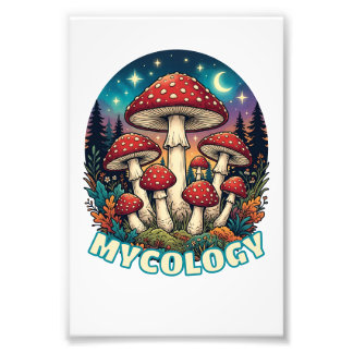 Impression Photo Enchanted Forest Mushroom Art