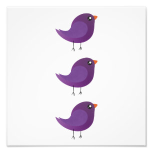Impression Photo Enfants oiseau mignon