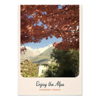 Impression Photo Enjoy the Alps - Chamonix France Botanical Landsca