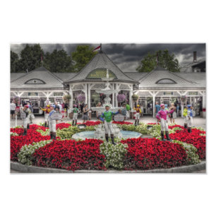 Impression Photo Entrée historique de champ de courses de Saratoga