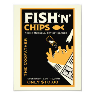Impression Photo Entreprise de restaurant de café Fish And Chip