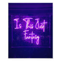 Est-ce juste Imaginaire Neon Signer Citation