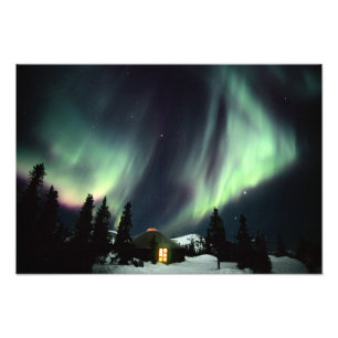 Impression Photo États-Unis, Alaska, Chena Hot Springs.Aurora